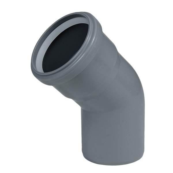 Centrotherm Centrotherm ISEL0345 InnoFlue Residential SW Gray Standard Elbow - 45 Degree, 3" Diameter ISEL0345